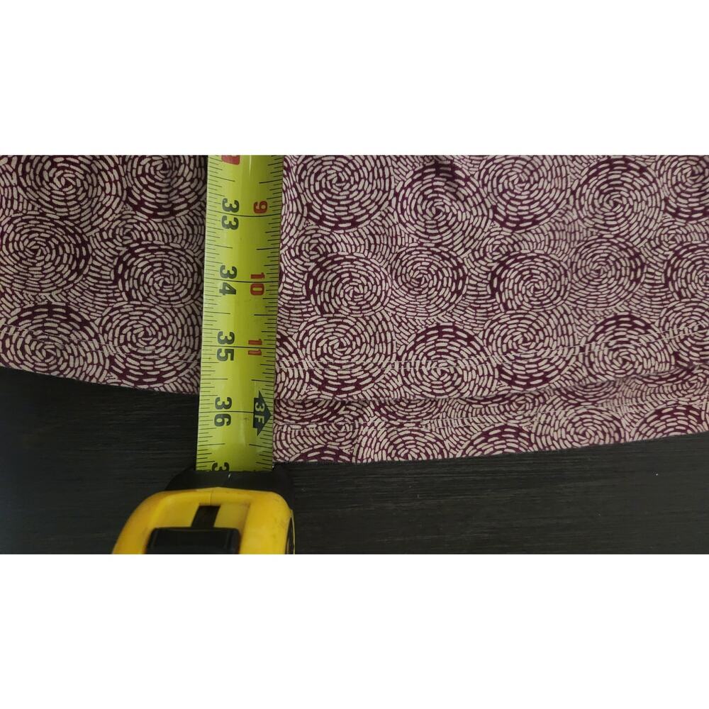 Synergy Women's Organic Cotton Blend Red Long Sleeve Wrap Dress Sz Small Stretch - Picture 6 of 10